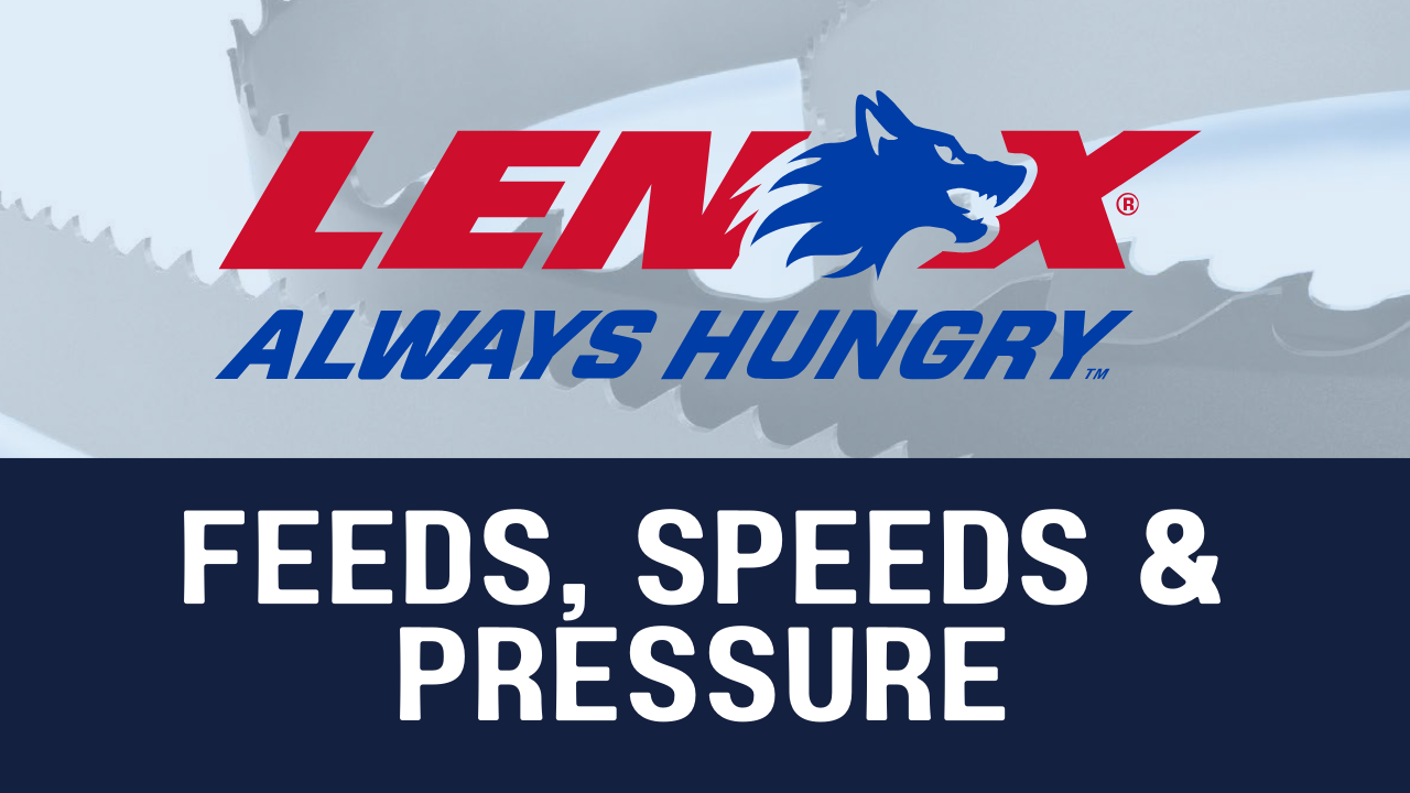 Feeds, Speeds & Pressure